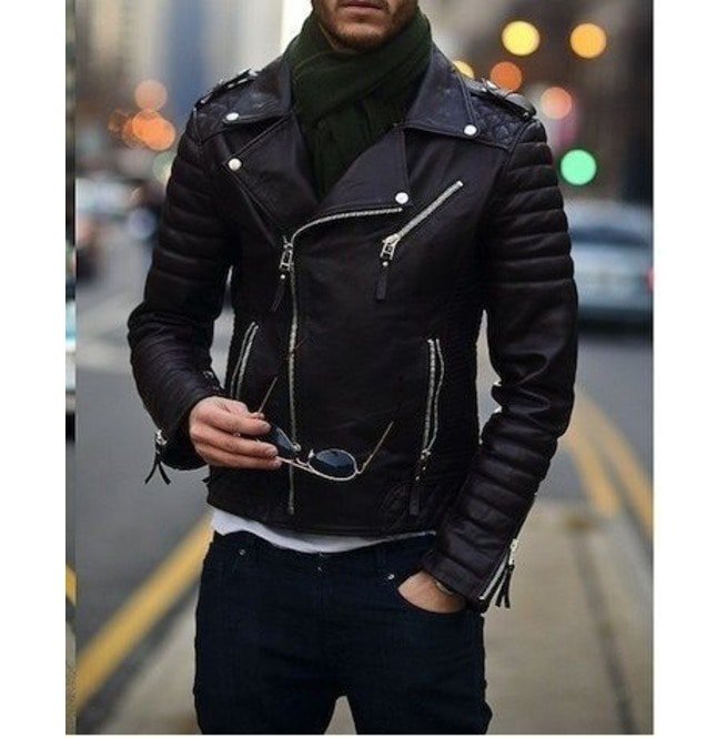 Men's Plain Leather Jacket – Woodland Leathers-anthinhphatland.vn