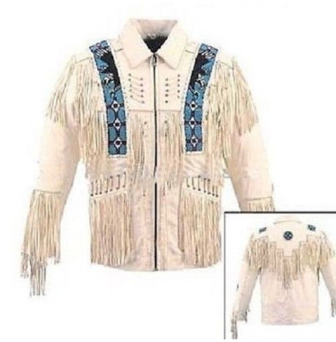 Eagle Beads Western Cowboy Suede Leather Jacket, Cowboy Jacket ...