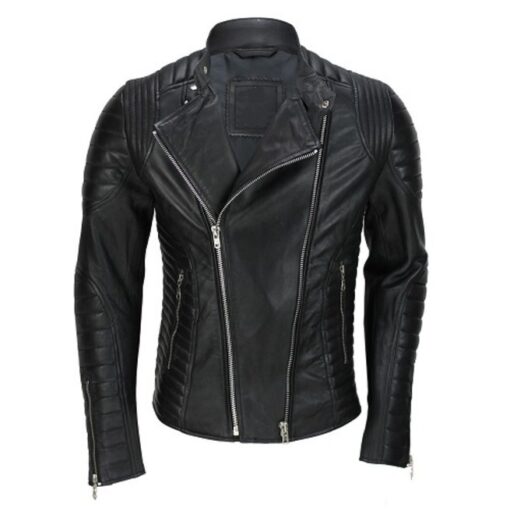 Mens Genuine Real Lambskin Leather Motorcycle Jacket, New Motorcycle ...