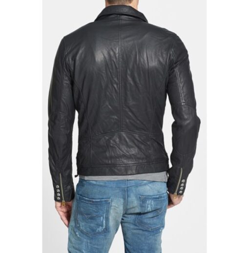 Mens Leather Jacket, Mens Black Jacket, Men's Motorcycle Leather Jacket ...