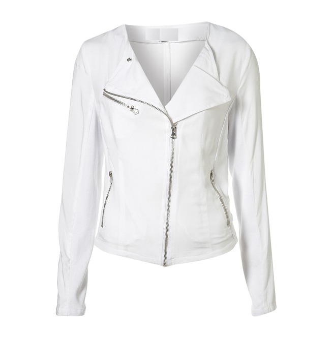 Women Fashion White Leather Jacket, Leather Jackets, Biker Jacket - Rangoli  Collections